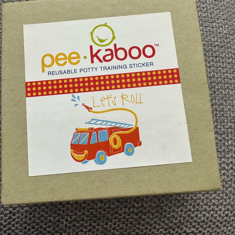 Reusable Potty Training Sticker - Red and Yellow - Picture 2 of 3